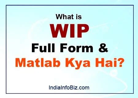 wip mean|wip means in hindi.